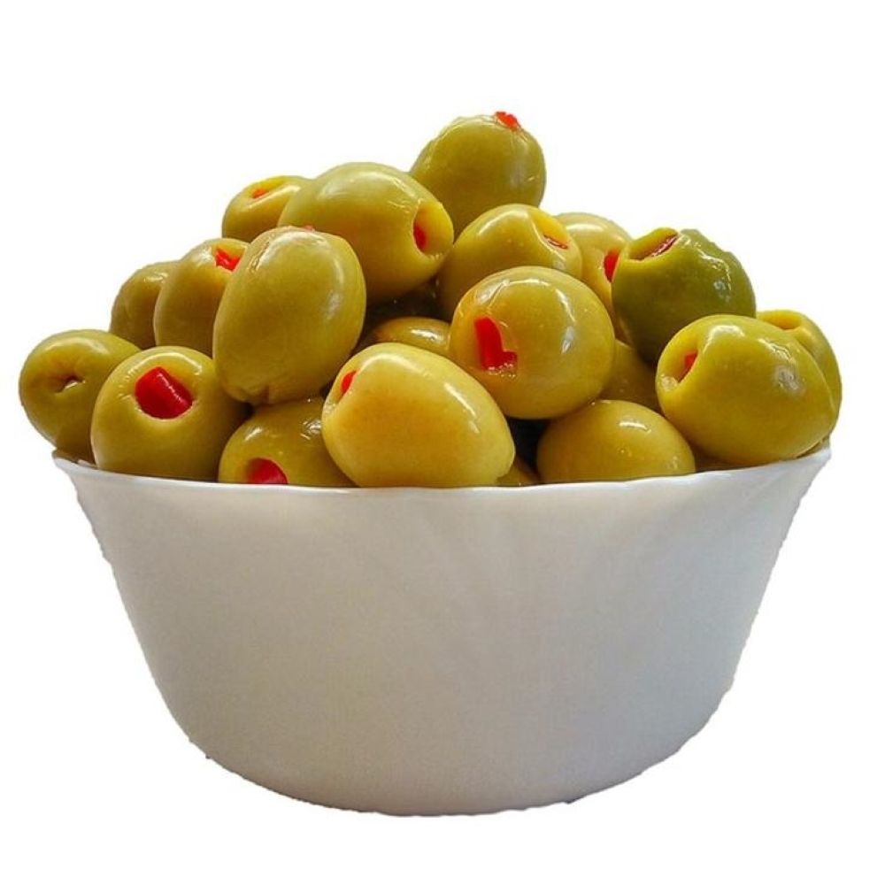 Оливки Erel Biberli XL фаршированные перцем 370 г