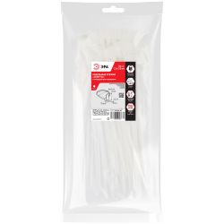 Кабельные стяжки ЭРА NO-225-320 (хомут) нейлоновая 2.5 х 200 мм белая с площадкой для маркировки 25 х 15 мм (50 штук)