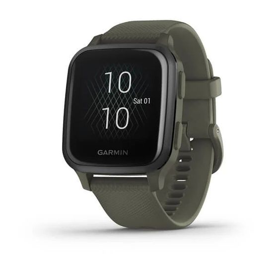 Смарт часы Garmin Venu Sq Music Edition темно-зеленый с серым алюминиевым безелем 010-02426-13