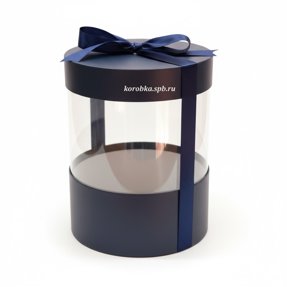 Коробка аквариум 18 см Цвет :Темно синий .