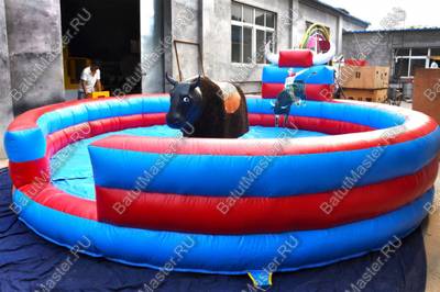 Надувной батут для аттракциона родео "Чемпион", 4*4*2.5