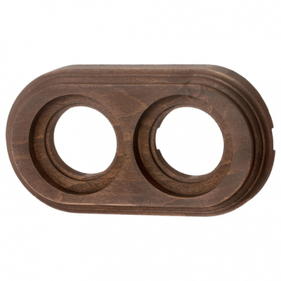 Рамка 2 постовая для открытой проводки (Старое дерево на бревно 280 мм) BFC28-620-17