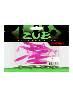 Приманка ZUB-IZI 50мм-10шт, (цвет 130) маджента с блестками