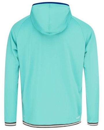Мужская теннисная кофта Head Topspin Hoodie - Бирюзовый