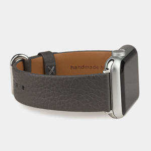 Ремешок кожаный для Apple Watch 42/44mm Classic серого цвета