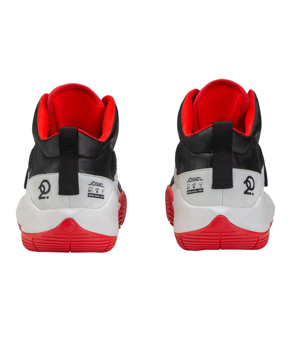 Кроссовки баскетбольные Launch MID, White/black/red