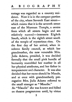 Maude Adams. a biography | Ada Patterson