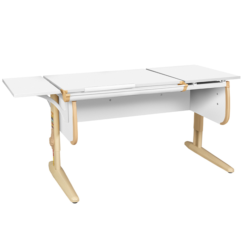 Растущая парта с короткой боковой полкой Дэми СУТ 25-01-БК1 (1500×610 мм)