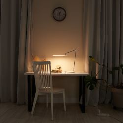 ULM-D113 18W-3000-6000K-DIM WHITE Светильник настольный светодиодный с беспроводной зарядкой телефонов. Сенсорный выключатель. Диммер. Белый. TM Uniel