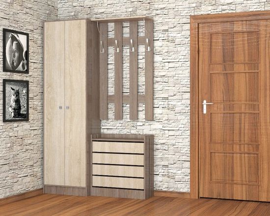 Шкаф ЯМАЙКА Япш-1 ясень шимо / дуб сонома