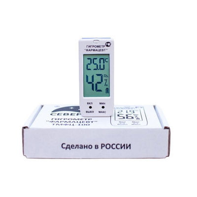 Гигрометр электронный Фармацевт ТМФЦ-100 (0+50 С), шт.