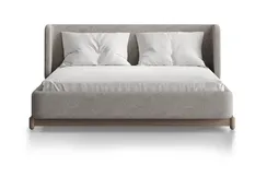 Кровать Basic спальное место 140*200 см (бежевый, рогожка)