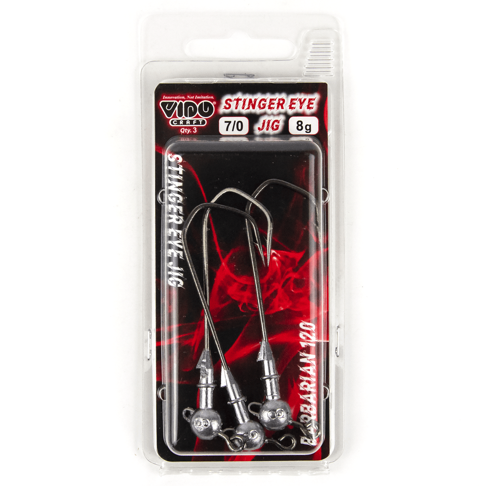 Джиг некрашеный Stinger Eye Jig, крючок Vido Craft VD-079 7/0 (3шт/уп)