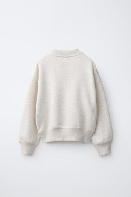 ZARA ОДНОТОННАЯ ТОЛСТОВКА, ПЕСОЧНЫЙ МЕЛАНЖ