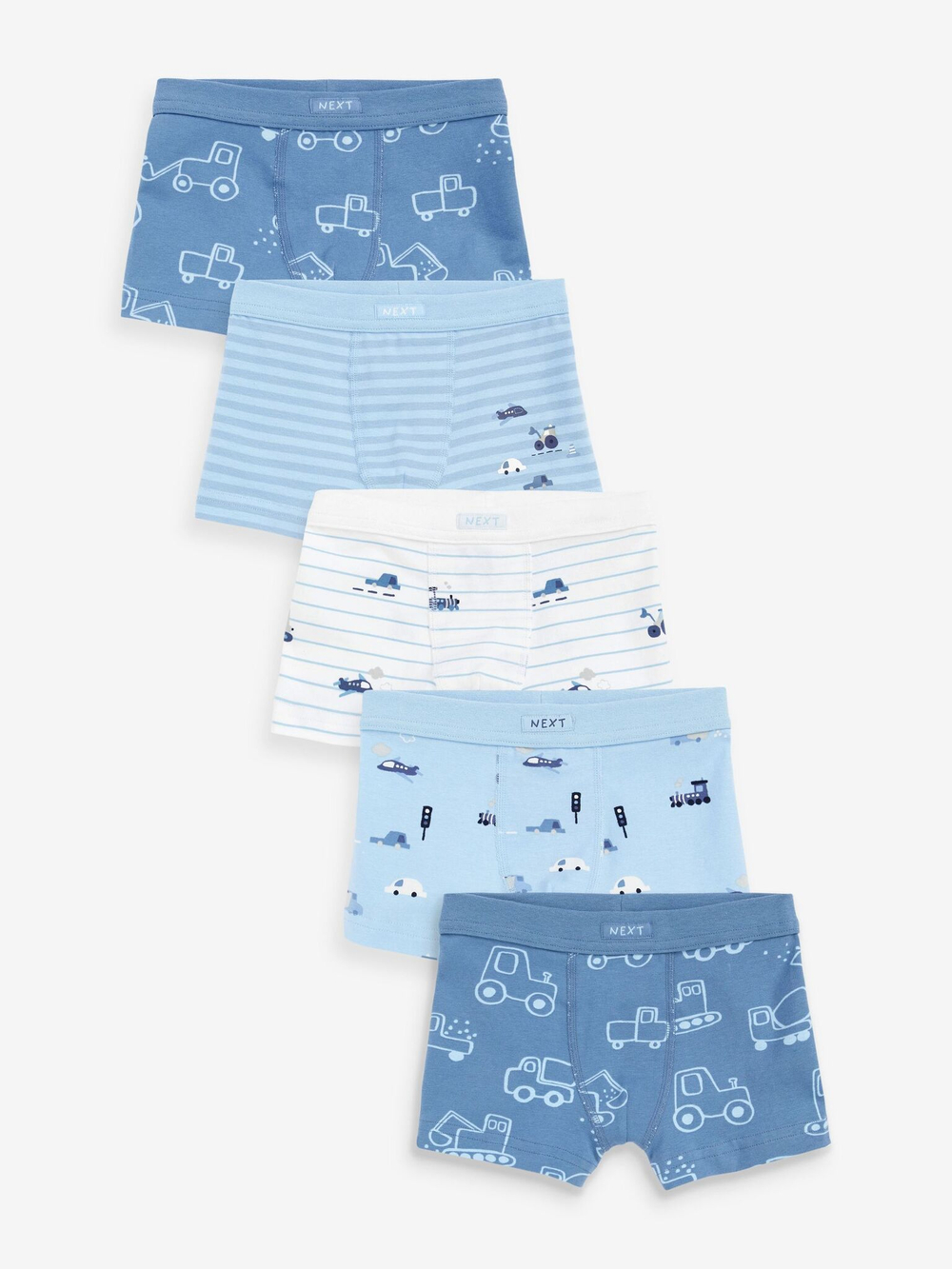 Трусы для мальчика Next N34-009, 5 шт., Синий, Белый