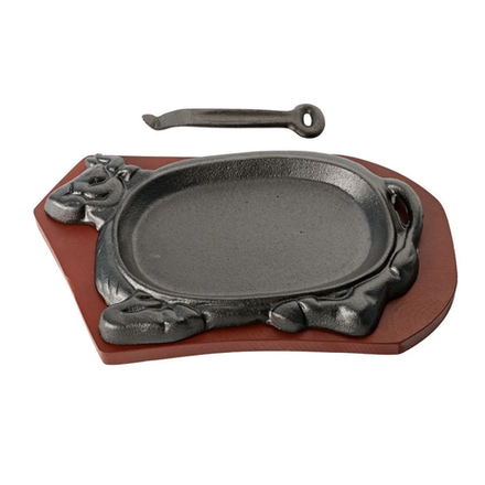 Сковорода сервировочная на подставке  "Корова", 22х16 см, чугун, Gerus, Китай 12851