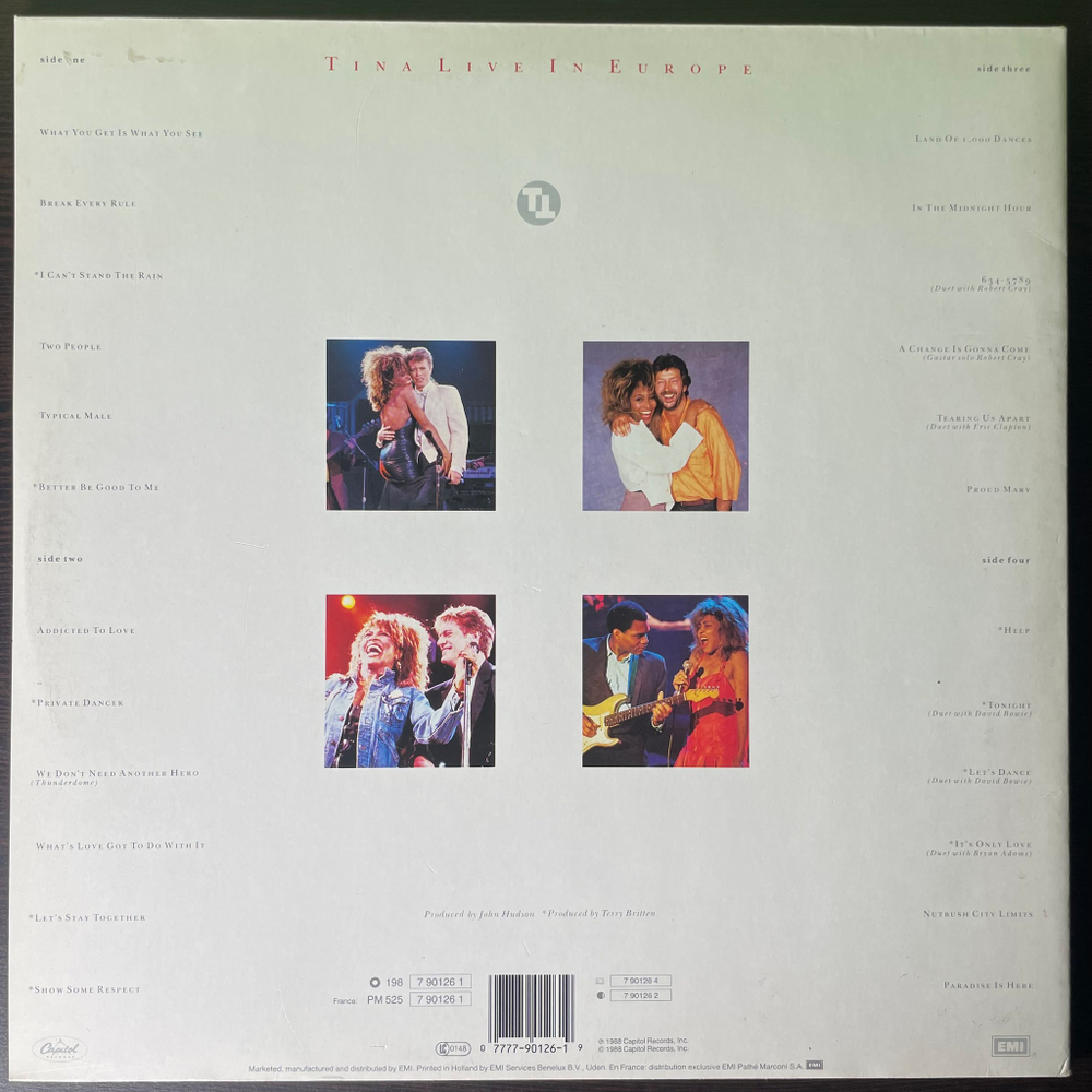 Tina Turner - Tina Live In Europe 2LP (Европа 1988г.)