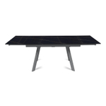 Стол раскладной Stone (140+40+40), керамика матовая Black Gold