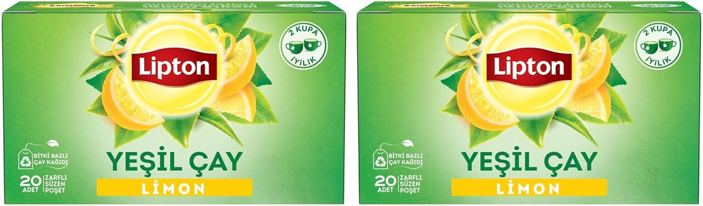 Lipton «прозрачный» — зеленый чай с лимоном в пакетиках с фильтром, упаковка по 40 штук, 30 г - Lipton
