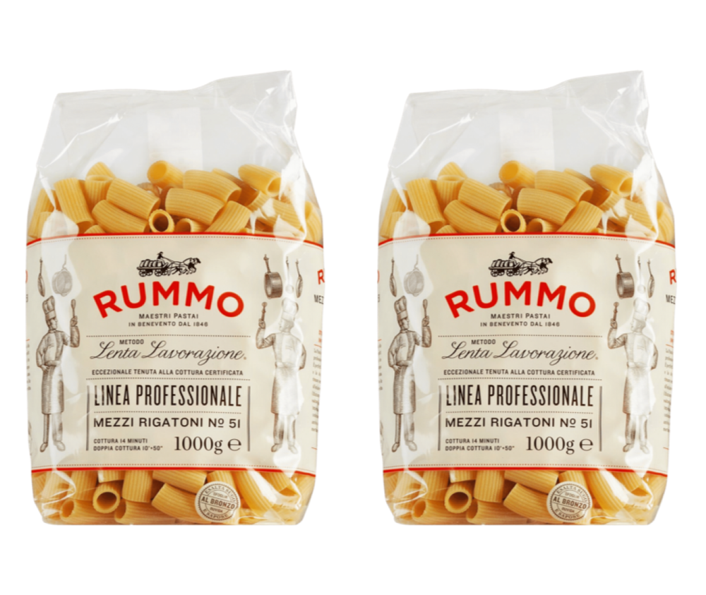 RUMMO Макароны Linea professionale Mezzi rigatoni №51  1000 г, 2 шт