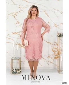 Платье 385СБ-пудра Minova