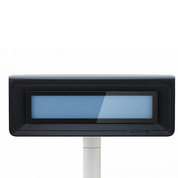 Дисплей покупателя ШТРИХ-Т D3 (USB/RS232, LCD 2x20, стойка) белая стойка, темно серая рамка