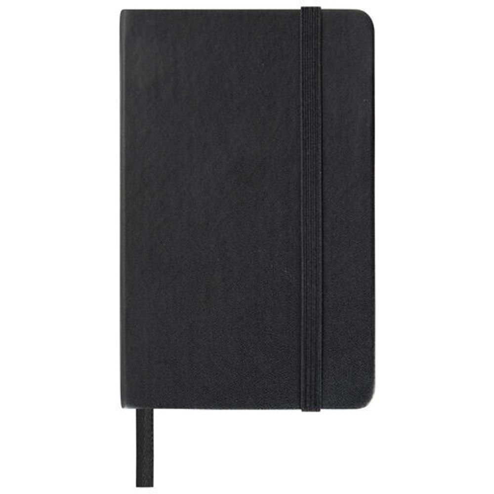 Скетчбук, белая бумага 140 г/м2 90х140 мм, 80 л., КОЖЗАМ, резинка, BRAUBERG ART CLASSIC, черный, 113180