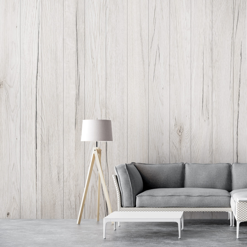 Панель МДФ Stella Classic (Классик), Стандарт, Дуб Санремо Белый, 2700х200х6 мм