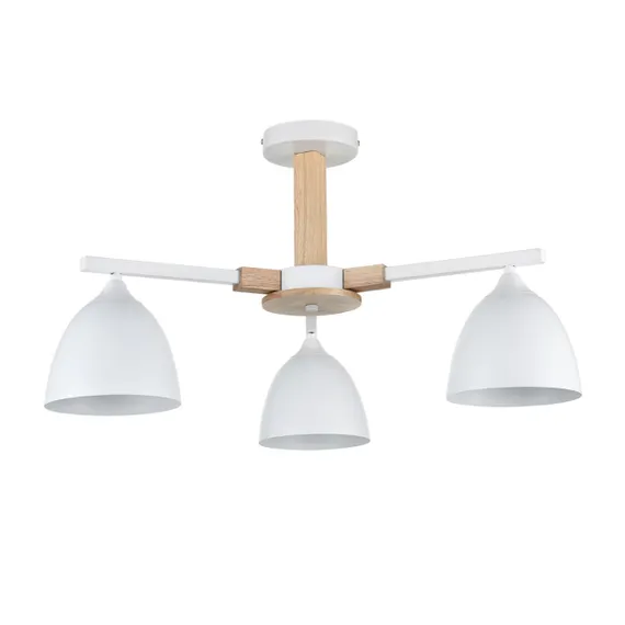 8095/3C MODERNI LN25 268 белый/белый металл, дерево/металл Люстра потолочная Е27 3*60W 220V COLANGE