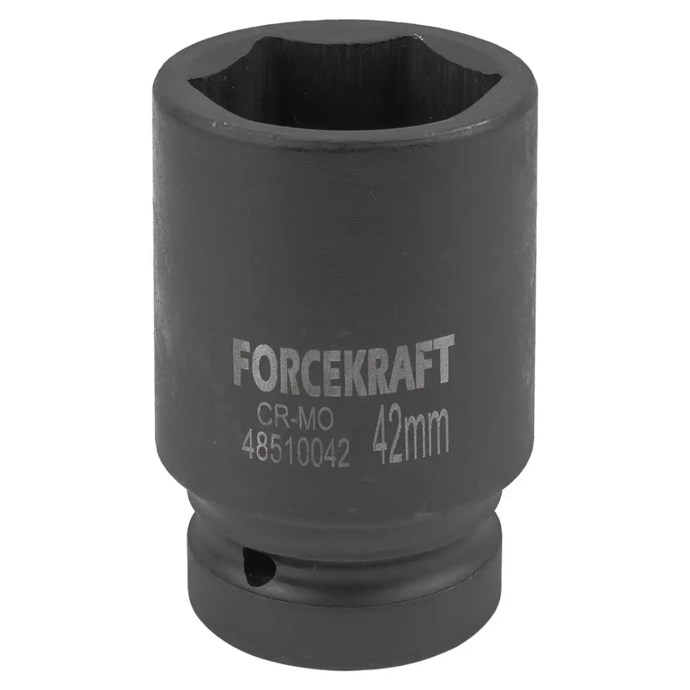 Головка ударная глубокая 1'', 42мм (6гр.) FORCEKRAFT FK-48510042