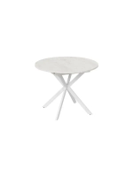 Стол кухонный Белый муар 100(131)х100х75 см