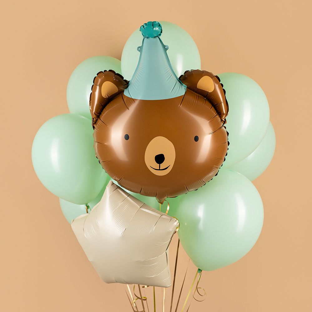 Шар (27''/69 см) Фигура, Мишка в колпачке, 1 шт.