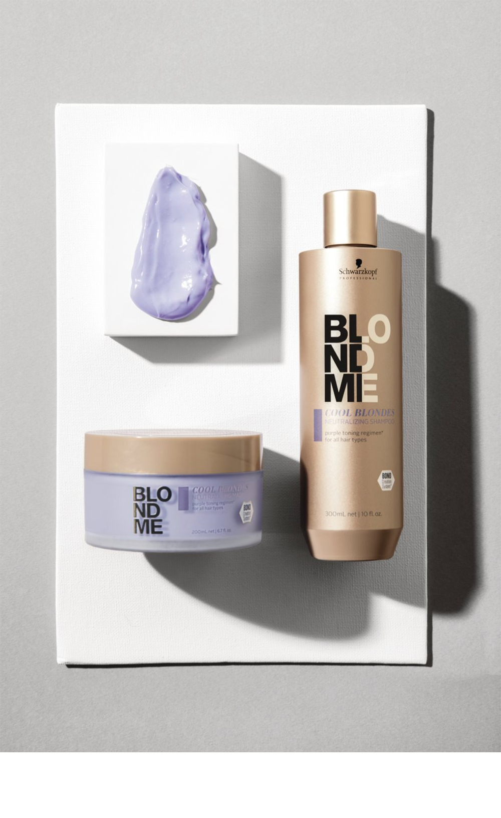 Schwarzkopf Professional Blondme Cool Blondes - шампунь, нейтрализующий желтые оттенки для светлых и мелированных волос. /   300  ml  / GTIN 4045787640076