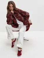 Рубашка Kefirmykifer в этностиле бордовая