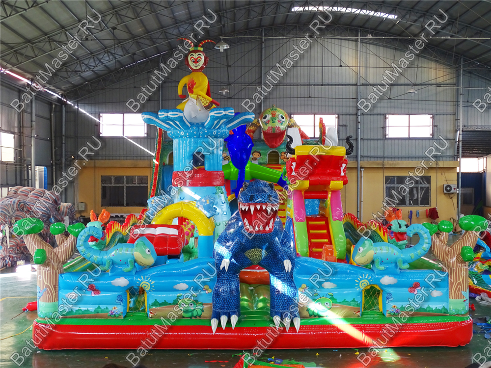 Коммерческий надувной батут "Невероятное ассорти" 24*9*7 м