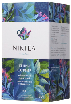 Niktea Kenya Sapphire / Кения Сапфир, чай черный в пакетиках, 2 x 25 шт.