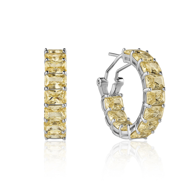 Серьги-конго 25мм с итальянским замком