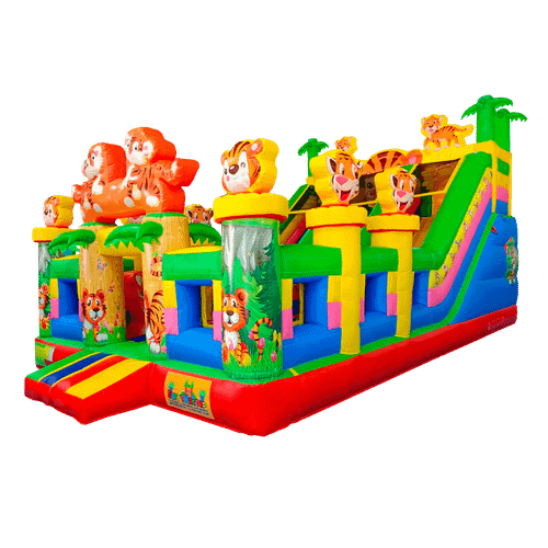 Коммерческий надувной батут «Тигриная страна 2», 9*5*5 м.