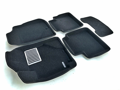 Коврики салона для GEELY Emgrand 7 (2016-) Euromat 3D Lux черные. Арт. EM3D-001402