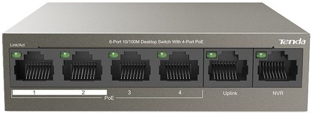 коммутатор Tenda TEF1106P-4-63W коммутатор Tenda TEF1106P-4-63W