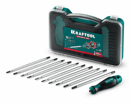 KRAFTOOL Double-20 набор: отвертка с переставными стержнями 20 шт 25817