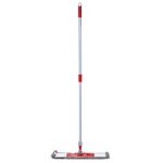 Швабра КОМПЛЕКТ черенок 75-130 см + флаундер 50 см + МОП микрофибра СИНЕЛЬ (ТИП К), PERKLIN (ПЕРКЛИН), 700983