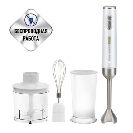 Блендер погружной 700 Вт, 2 скор, Polaris, PHB 0746 CordLess, бел