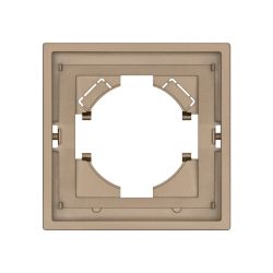 Рамка пластиковая FRM-TENDO-PL-1-GD (Arlight, Песочный) 053838