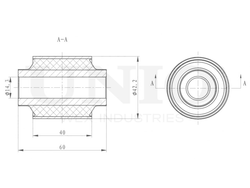 Сайлентблок передний переднего нижнего рычага UNIO RMP-20606