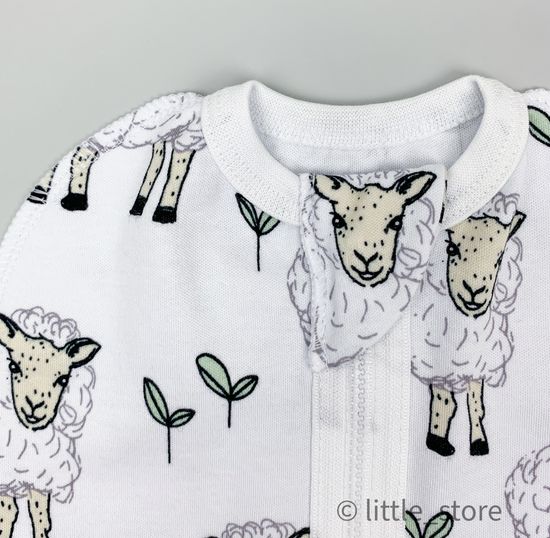 Пеленальный кокон и шапочка Овечки