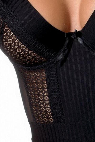 Чёрная прозрачная сорочка Harriet Chemise SM (42-44) (Цвет: черный)