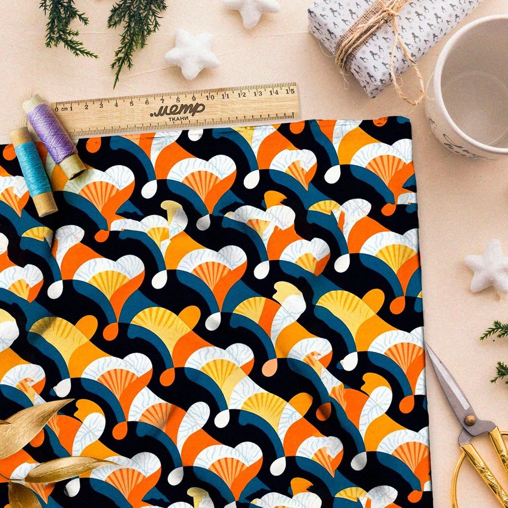 Ткань Ниагара Софт кристальные переклички