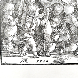 [Гравюра Рейха] Альбрехт Дюрер (1471–1528) Богородица в окружении ангелов. Начало ХХ в