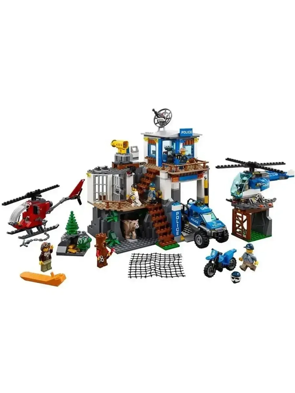 Конструктор Сити Полицейский участок в горах 678 дет 82313